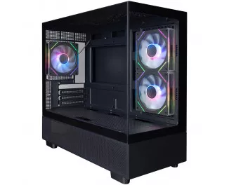 Корпус 1stPlayer Mi5-BK-2FC7R-1FC7 Black без БП