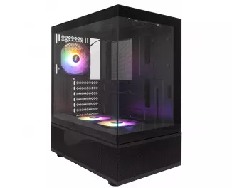 Корпус 1stPlayer Mi7-A-BK-2F7R-1F7 Black без БП