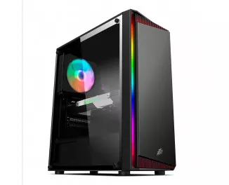 Корпус 1stPlayer RB-4-1G6-BK Black без БП