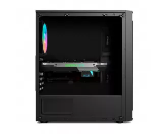Корпус 1stPlayer RB-4-1G6-BK Black без БП