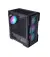 Корпус 1stPlayer T3-BK-4F1 Black без БП