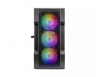 Корпус 1stPlayer T3-BK-4F1 Black без БП