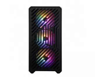 Корпус 1stPlayer T5-BK-4F1 Black без БП
