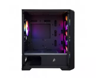 Корпус 1stPlayer T5-BK-4F1 Black без БП