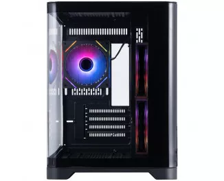 Корпус 1stPlayer UV5-BK-2FC7R-1FC7 Black без БП