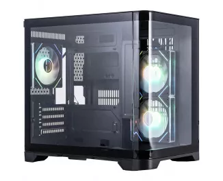 Корпус 1stPlayer UV5-BK-2FC7R-1FC7 Black без БП