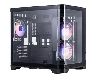 Корпус 1stPlayer UV5-BK-2FC7R-1FC7 Black без БП