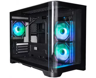 Корпус 1stPlayer UV6-BK-2FC7R-1FC7 Black без БП