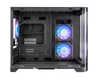 Корпус 1stPlayer UV6-BK-2FC7R-1FC7 Black без БП