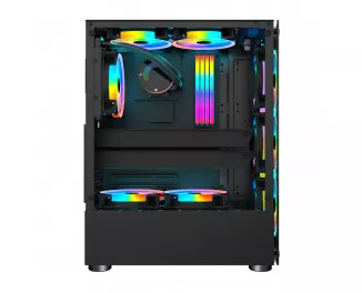 Корпус 1stPlayer V2-A-4F1 Black без БП