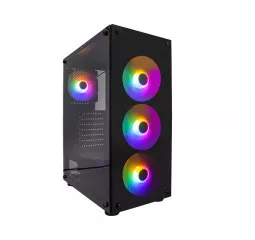 Корпус 1stPlayer V3-B-4F1 Black без БП
