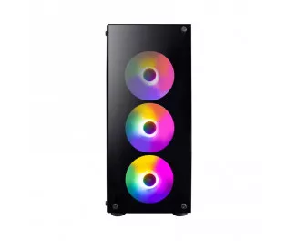 Корпус 1stPlayer V3-B-4F1 Black без БП
