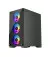 Корпус 1stPlayer X2-M-BK-4F1 Black без БП