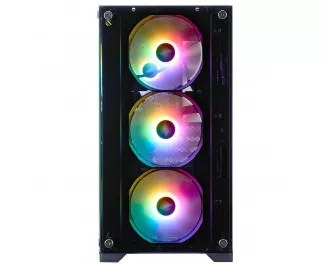 Корпус 1stPlayer X2-M-BK-4F7 Black без БП