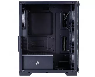 Корпус 1stPlayer X2-M-BK-4F7 Black без БП