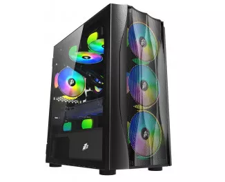 Корпус 1stPlayer X3-M-4F1-BK без БП