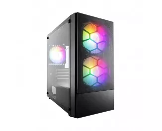 Корпус 1stPlayer X4-M-BK-2F1P-1F1 Black без БП