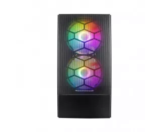 Корпус 1stPlayer X4-M-BK-2F1P-1F1 Black без БП