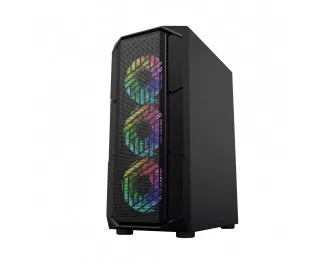 Корпус 1stPlayer XF-BK-4F7 Black без БП