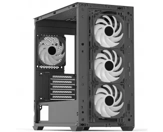 Корпус AeroCool D301A-G-BK-v2 (ACCS-DS03043.11) Black без БЖ