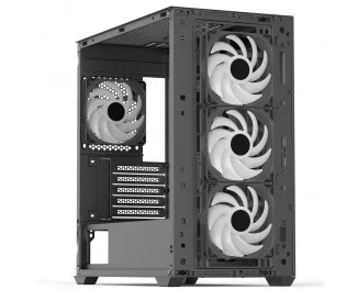 Корпус AeroCool D302A-G-BK-v1 (ACCS-DS04043.11) Black без БП