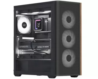 Корпус AeroCool D501A-G-BK-v2 (ACCM-DS01043.11) Black без БП