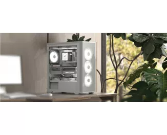 Корпус AeroCool D501A-G-WT-v2 (ACCM-DS01043.21) White без БЖ