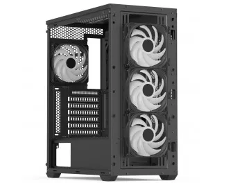 Корпус AeroCool D502A-G-BK-v1 (ACCM-DS02043.11) Black без БП