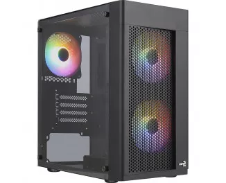 Корпус AeroCool Hexform-G-BK-v2 (ACCS-PV38033.11) Black без БП