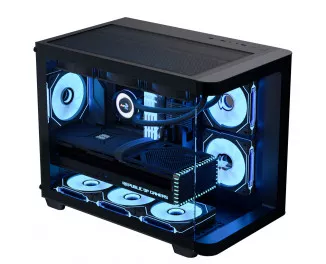 Корпус AeroCool P300C-G-BK-v1 (ACCS-PN02033.11) Black без БП