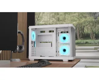 Корпус AeroCool P300C-G-WT-v1 (ACCS-PN02033.21) White без БП