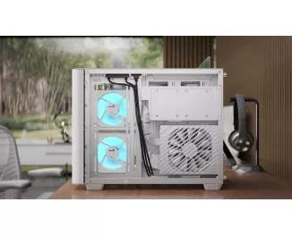 Корпус AeroCool P300C-G-WT-v1 (ACCS-PN02033.21) White без БП