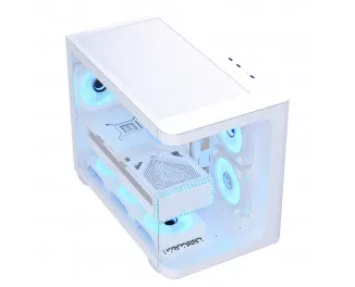 Корпус AeroCool P300C-G-WT-v1 (ACCS-PN02033.21) White без БП