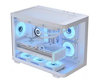 Корпус AeroCool P300C-G-WT-v1 (ACCS-PN02033.21) White без БП