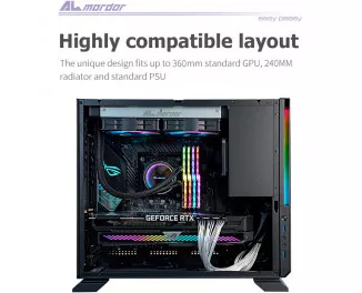 Корпус ALmordor Sparkle 170M Black (ALS170MMBK) без БЖ