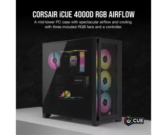 Корпус Corsair iCUE 4000D RGB Airflow Black (CC-9011240-WW)