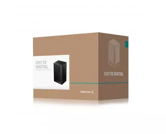 Корпус DeepCool CH170 Digital Black (R-CH170-BKNPI0D-G-1) без БП