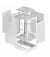 Корпус DeepCool CH170 Digital White (R-CH170-WHNPI0D-G-1) без БП