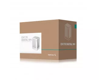 Корпус DeepCool CH170 Digital White (R-CH170-WHNPI0D-G-1) без БП