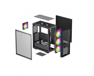 Корпус DeepCool MATREXX 55 MESH V4 Black (R-MATREXX55-BKAGA4-G-4) без БП