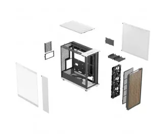 Корпус Fractal Design North XL Chalk White TG Clear (FD-C-NOR1X-04)