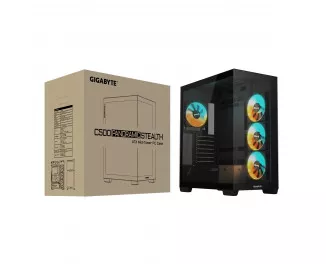 Корпус Gigabyte AORUS C500 Panoramic Stealth Tempered Glass Black без БЖ (GB-C500P ST)