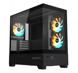 Корпус Gigabyte C201 Panoramic Tempered Glass Black без БП (GB-C201P)