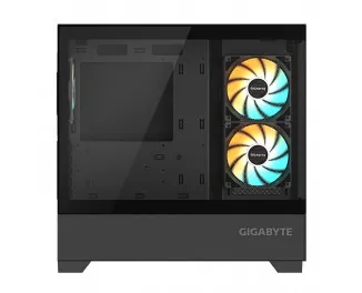 Корпус Gigabyte C201 Panoramic Tempered Glass Black без БЖ (GB-C201P)