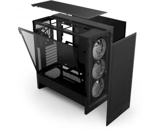 Корпус NZXT H5 Flow RGB Black (CC-H52FB-R1) без БП