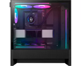 Корпус NZXT H5 Flow RGB Black (CC-H52FB-R1) без БП