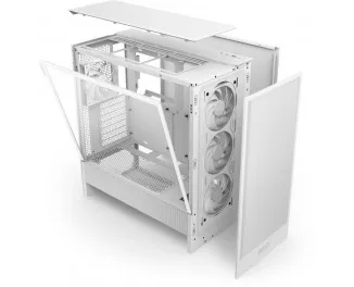 Корпус NZXT H5 Flow RGB White (CC-H52FW-R1) без БП