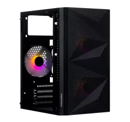 Корпус Prologix E113 Tempered Glass&Mesh Black