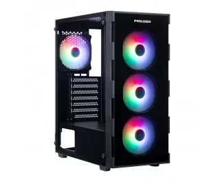Корпус Prologix E114 Tempered Glass Black
