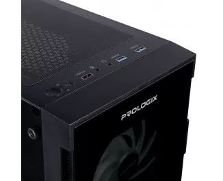 Корпус Prologix E114 Tempered Glass Black